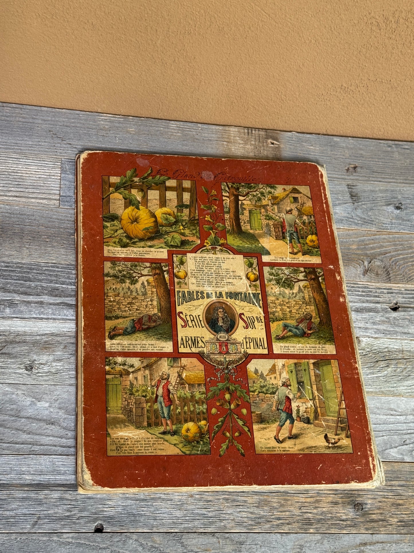 Fables of La Fontaine – Rare French Children’s Book with Color Illustrations