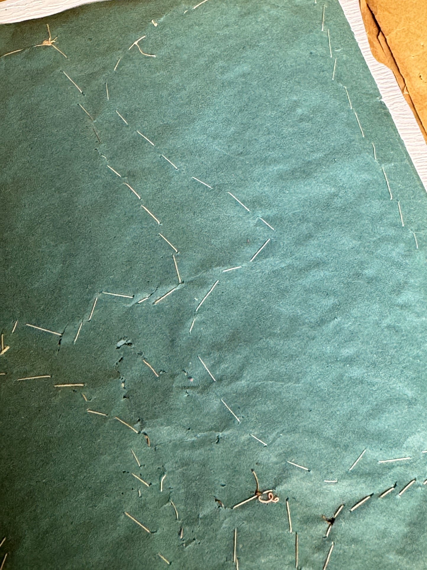 Antique French Lace Sample Pages – Set of 4 Textile Reference Sheets