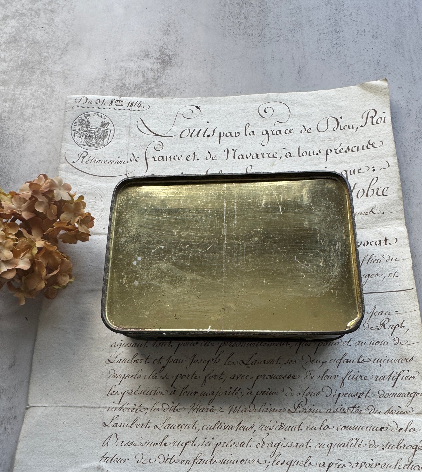 Antique French Berlingots Candy Tin Bénardin Nantes