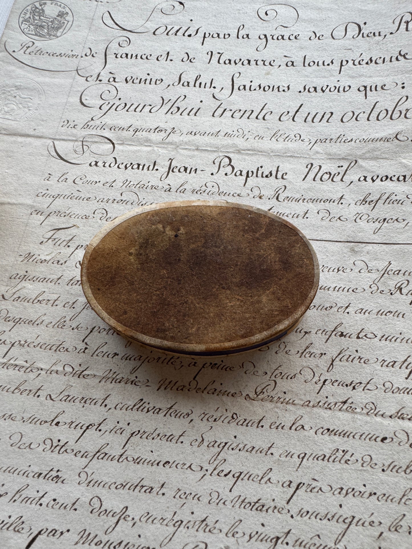 Antique French Night Light Box, “À La Marguerite” Veilleuses de l’Avenir