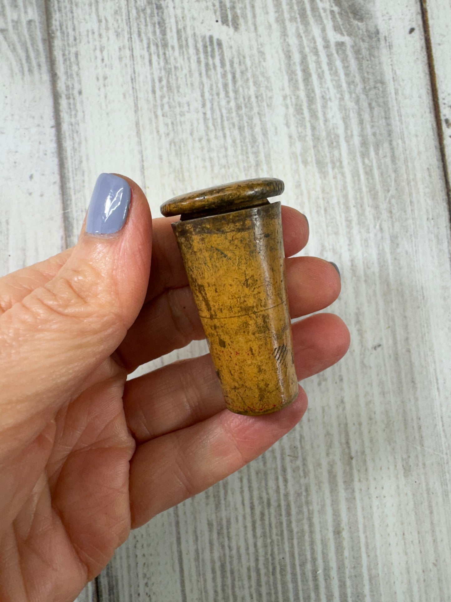 Antique Wooden Dice Shaker Set with Dice, Travel Game, Gambling Accessory