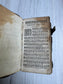 Antique French Book- The Psalms of David 1600's Prayer Book, Leather, Small Sized Leather with Buckles, Rare & Collectible, Bibliophile