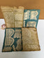 Antique French Lace Sample Pages – Set of 4 Textile Reference Sheets