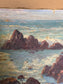 Seascape Painting – French Coastal Oil Painting on Canvas- Signed