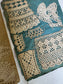 Antique French Lace Sample Pages – Set of 4 Textile Reference Sheets