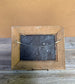 French Village Oil Painting on Metal Panel Ornate Frame