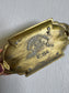Art Nouveau Brass Nude Lady figural Tray- Vintage French Trinket Dish