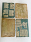 Antique French Lace Sample Pages – Set of 4 Textile Reference Sheets