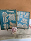 Original Antique French Lace Samples on 19th c. Book Covers