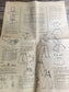 Vintage French Doll Clothing Pattern – 1950's Ensemble with Ballet & Chef Outfits