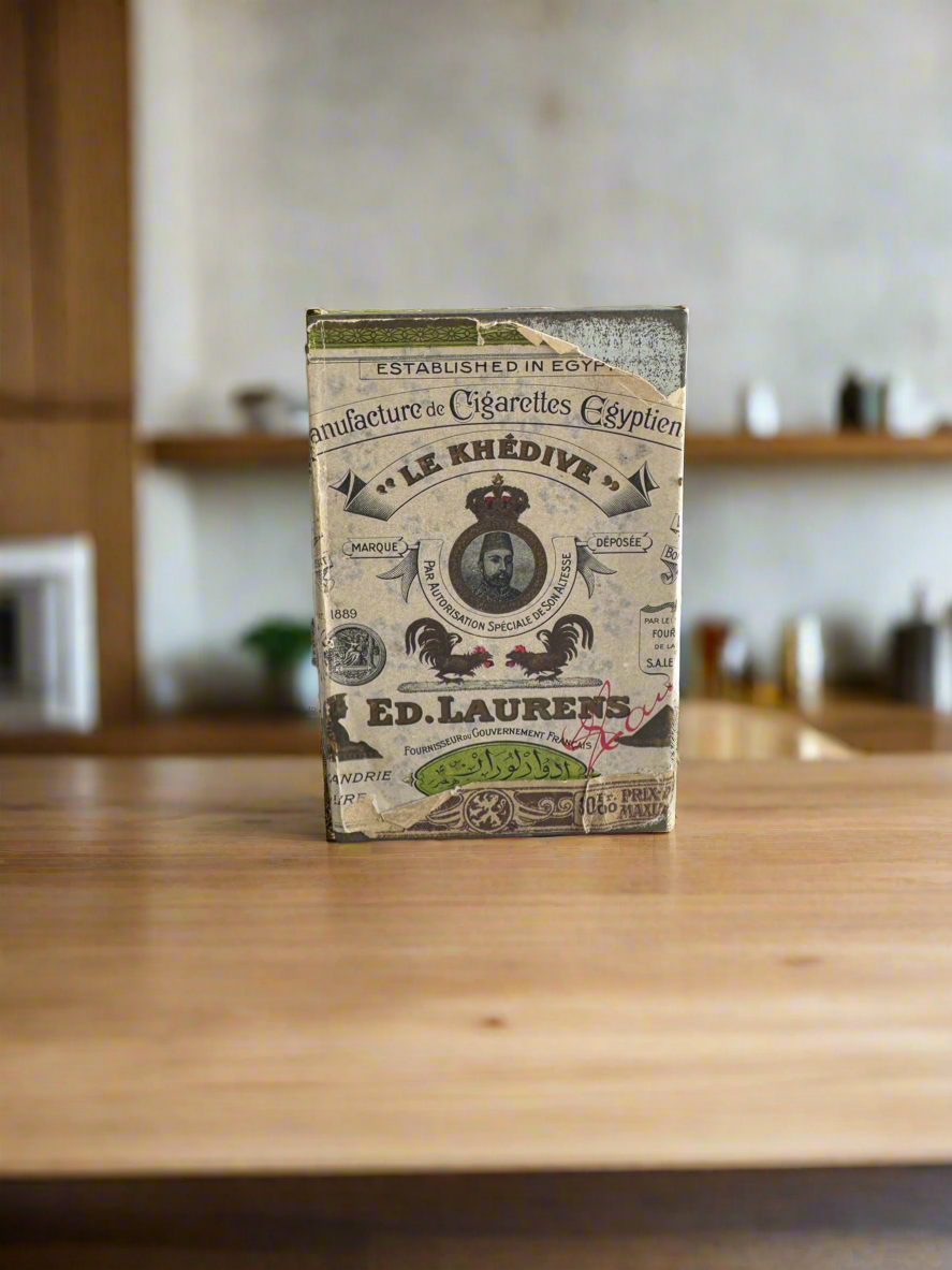 Antique Le Khédive Egyptian Cigarette Box, Ed. Laurens, 1889