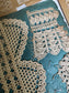 Antique French Lace Sample Pages – Set of 4 Textile Reference Sheets