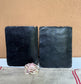 Original Antique French Lace Samples on 19th c. Book Covers