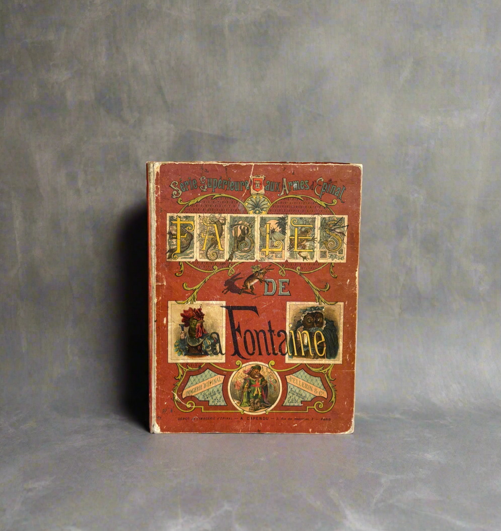 Fables of La Fontaine – Rare French Children’s Book with Color Illustrations