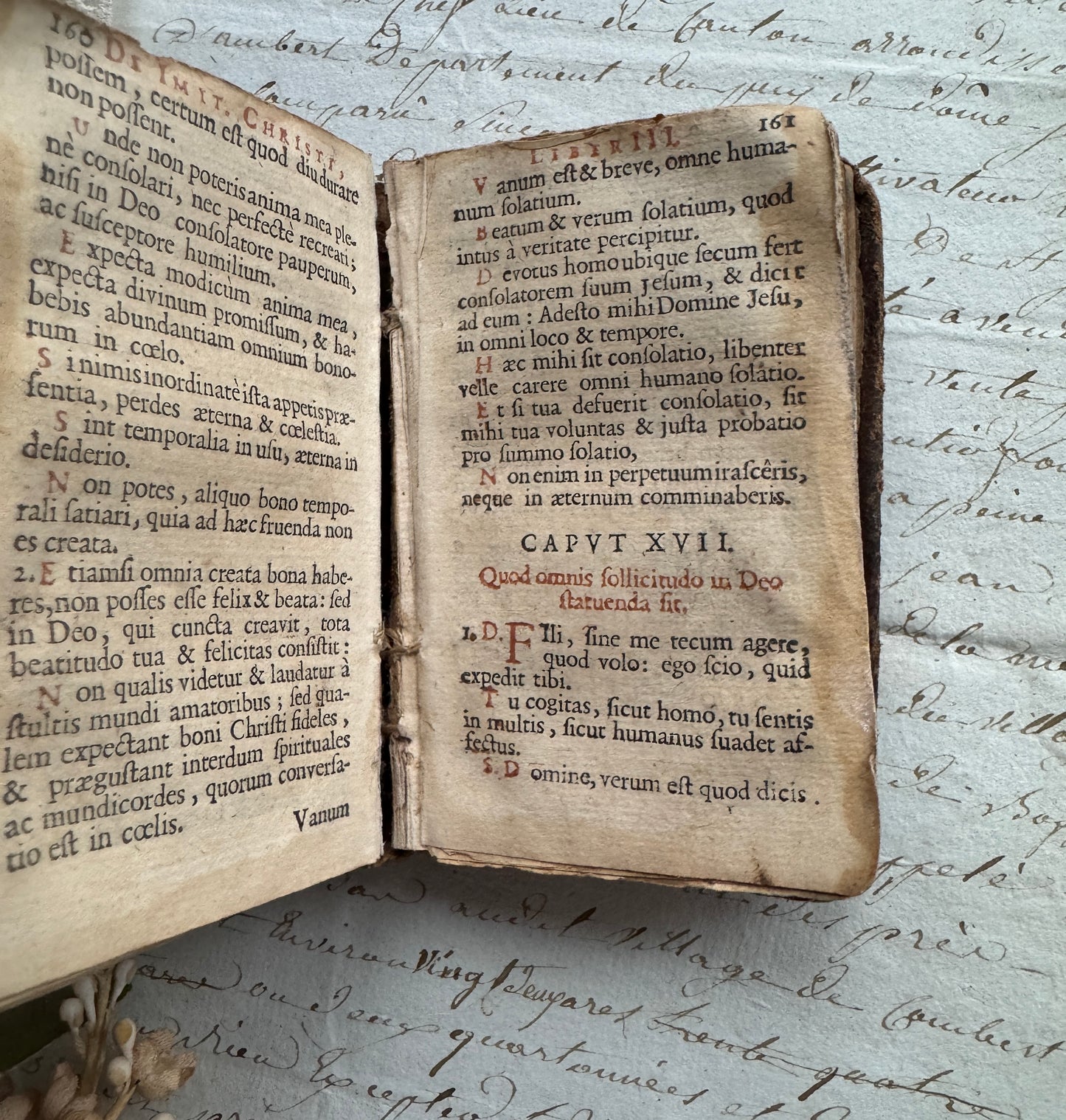 Antique Leather-Bound Book "Imitatio Christi" Devotional Book, Latin, Collectible Rare