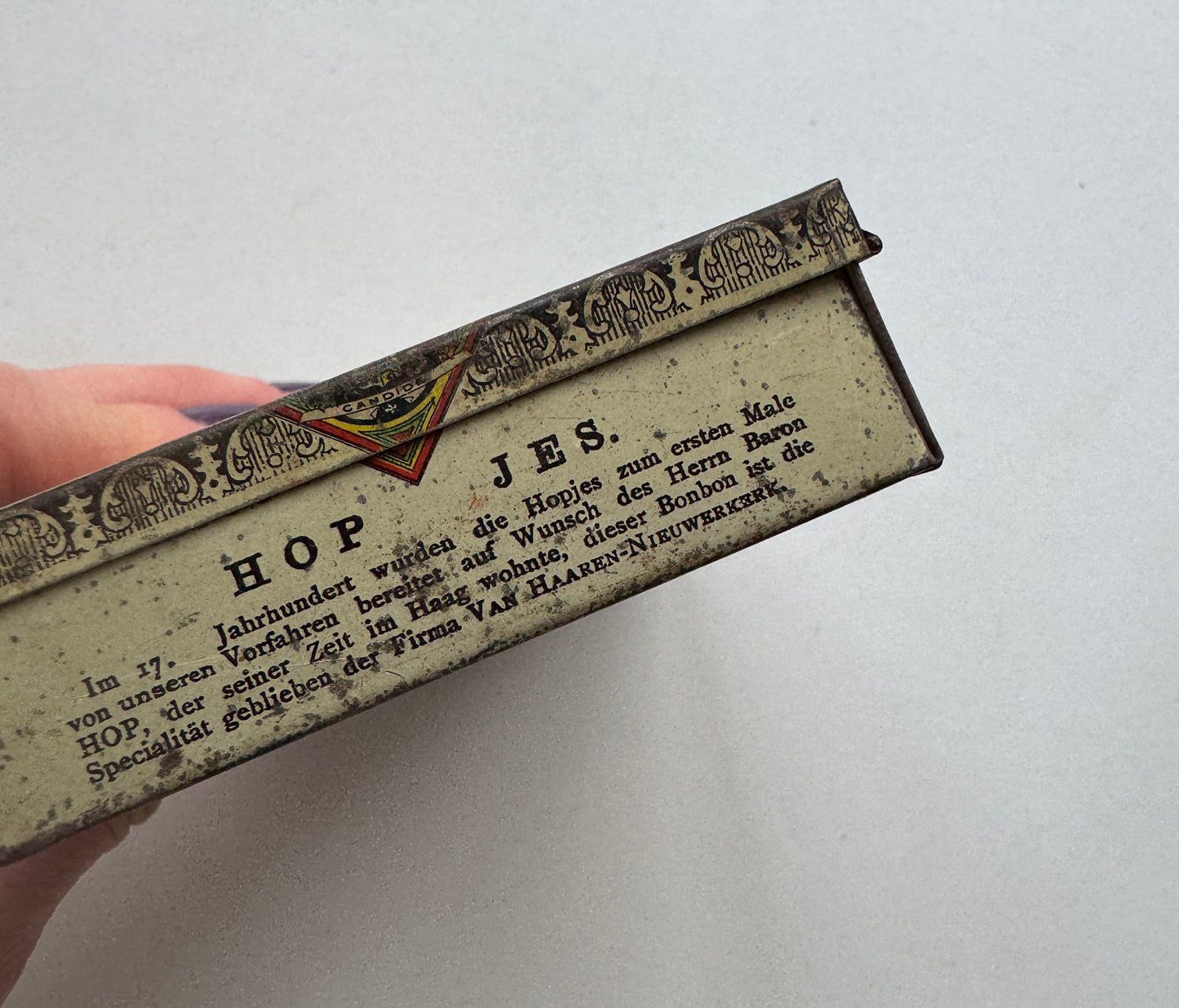 Antique Dutch Tin, Candy Box from the Netherlands, Rare Collectible