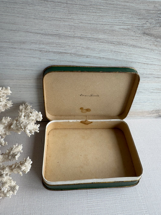 Antique Shabby Roses, Floral Apothecary Box, Heinitsh, Lancaster PA, Late 19th Century