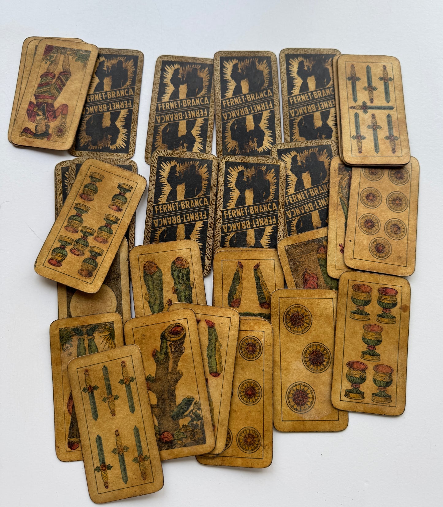 Antique Italian "Scopa" or "Briscola" Playing Cards