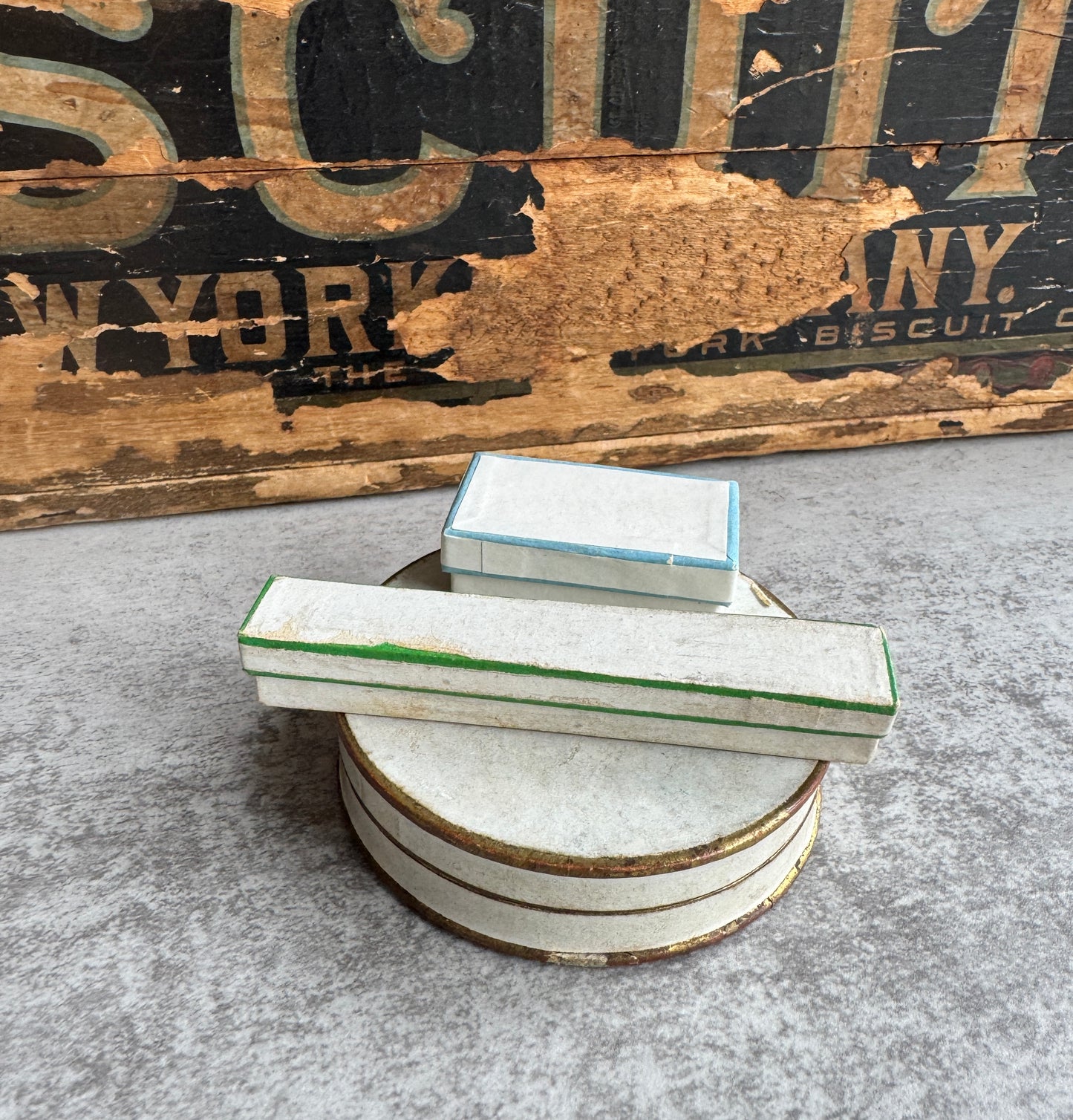 Vintage Small Boxes from France, Jewelry Keepsakes, Curio Cabinet