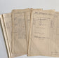 Vintage French Ledger Sheets, Handwritten
