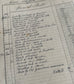 Vintage French Ledger Sheets, Handwritten