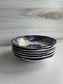 Set of 6 Antique Blue & White Transferware Dishes, Wildrose, Germany