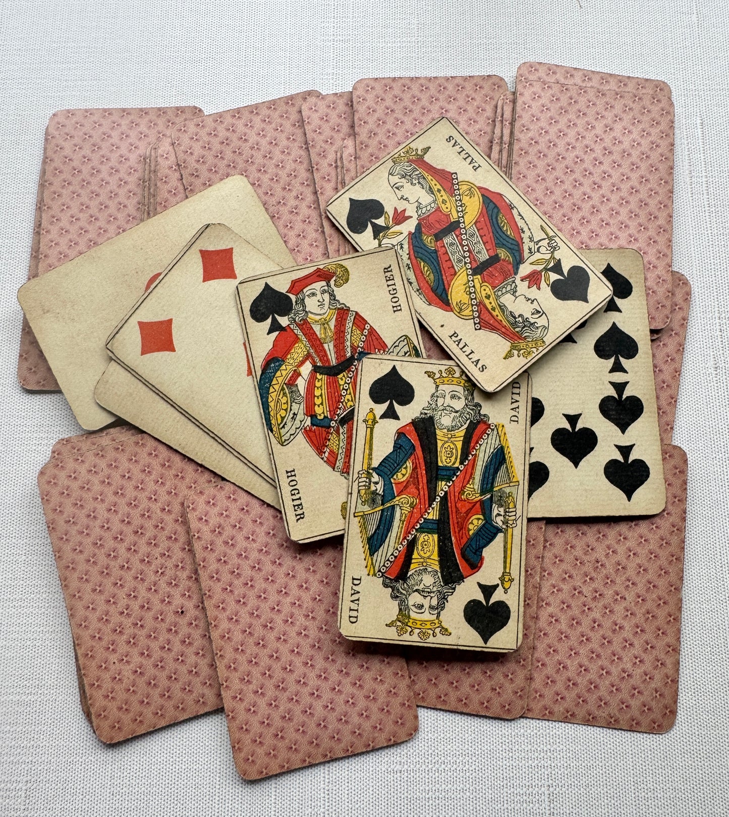 Antique French Playing Cards B.P. Grimaud No. 99, Complete Deck