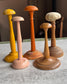 Antique Wooden French Hat Stands, Vintage Millinery Display