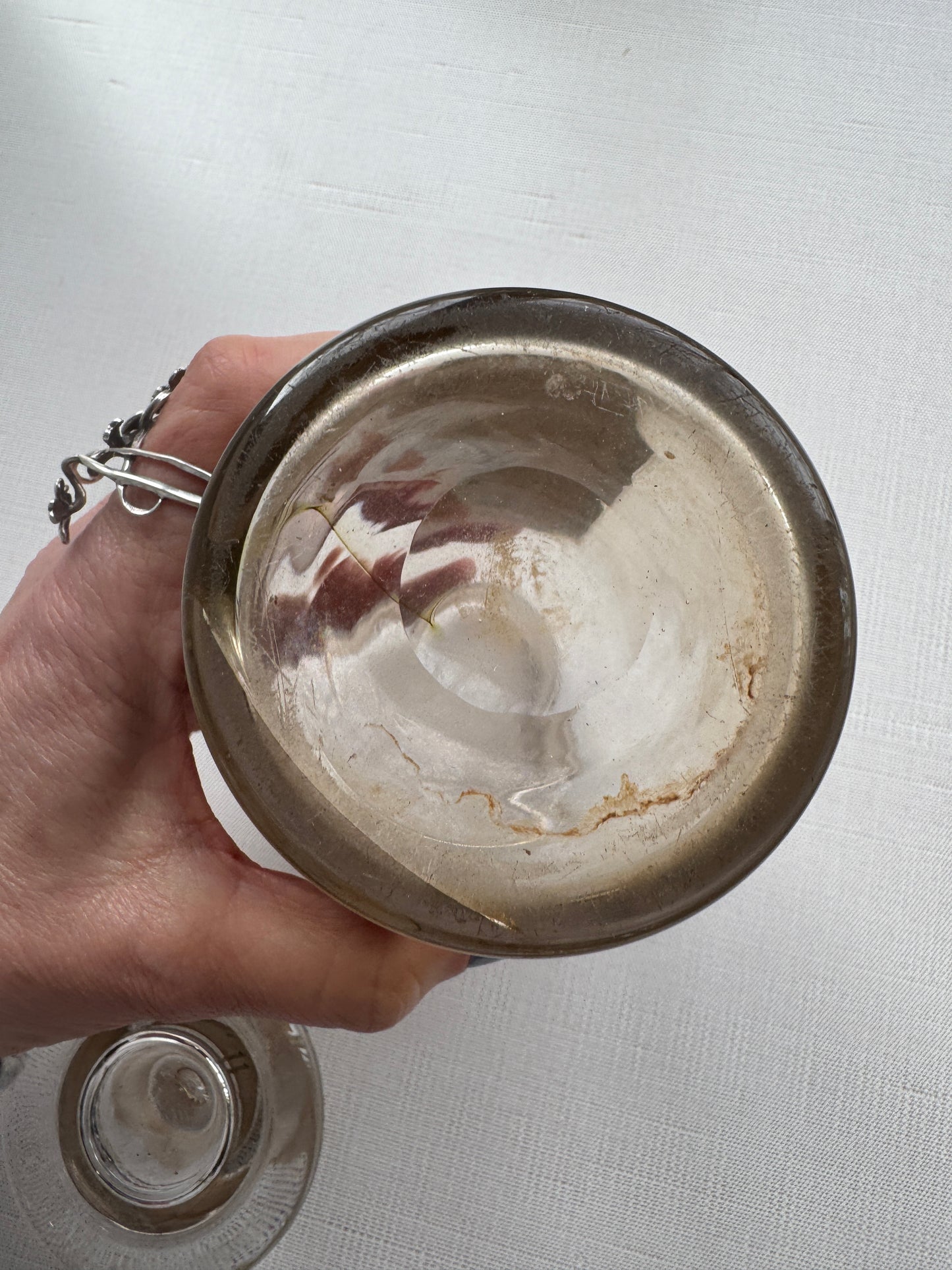 Antique Apothecary Jar – RHEI PULV Glass Bottle with Worn Label