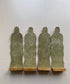 Antique Lithographed Paper Toy Soldiers on Horseback, Set of 4 Mounted Cavalry Figures