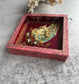 Antique Religious Reliquary Shadow Box, Virgin Mary & Christ Child
