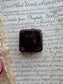 Antique French Jewelry Presentation Box, Burgundy Velvet & Leather Case