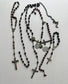Antique French Rosary Lot with Crucifixes and Religious Medals