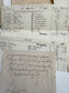 Antique French Ephemera Collection, 1800's Handwritten & Printed Documents