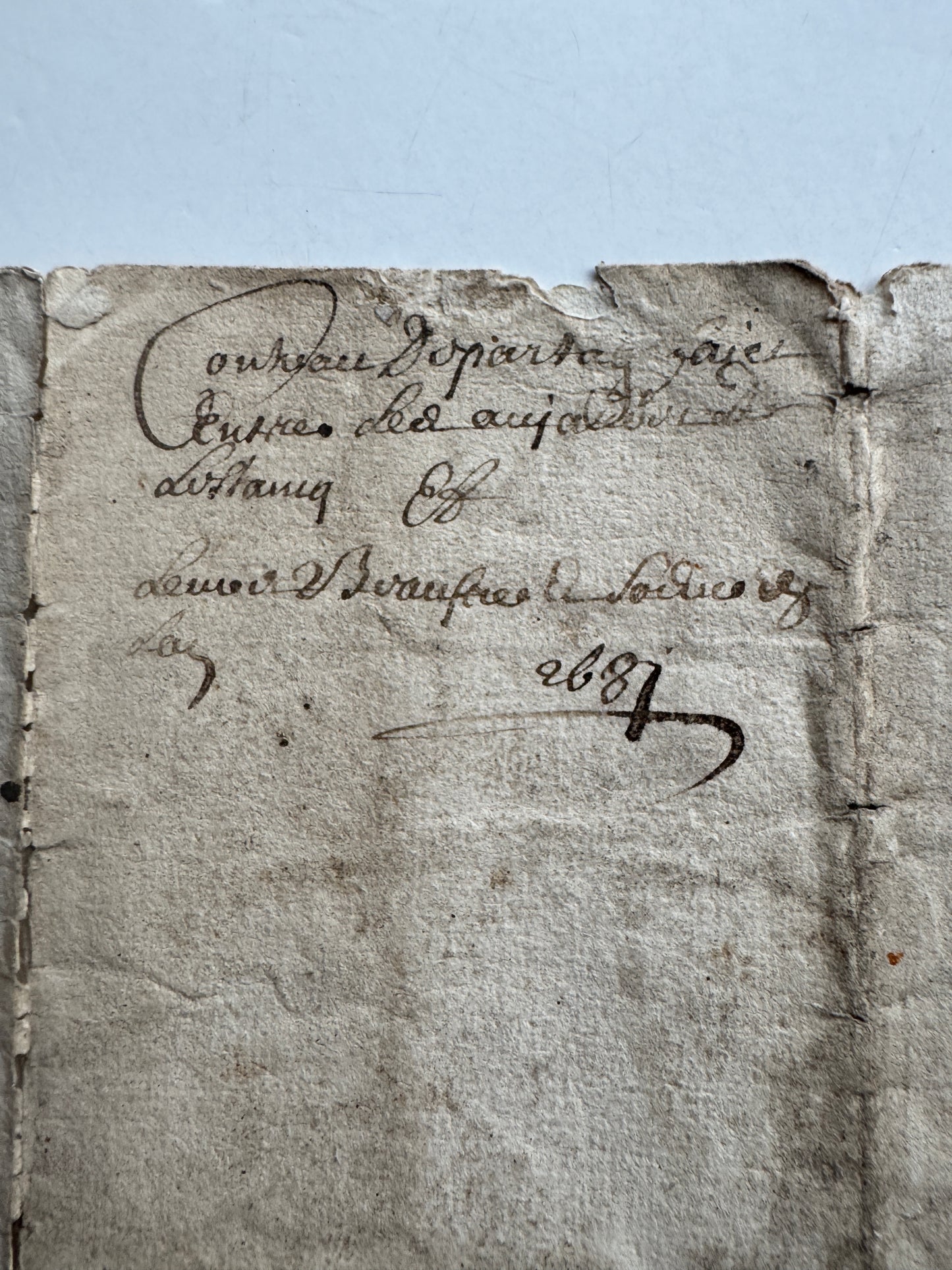 Antique French 18th Century Legal Document, Handwritten with Royal Stamp