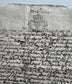 Antique French 18th Century Legal Document, Handwritten with Royal Stamp