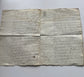 Antique French Document 1800's Elegant Script Handwriting, 4 Pages Paper Ephemera
