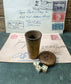 Antique Wooden Dice Shaker Set with Dice, Travel Game, Gambling Accessory