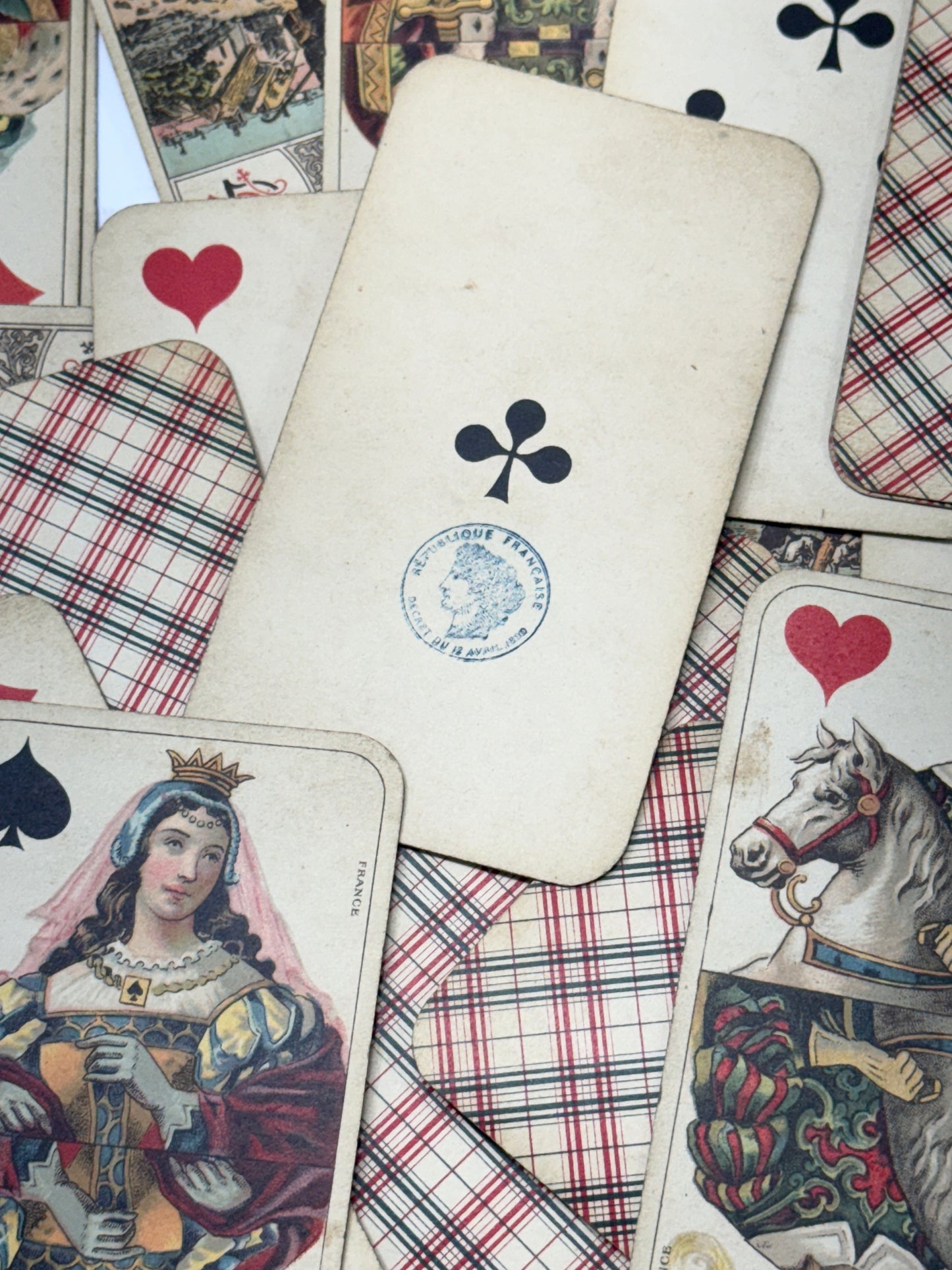 Vintage B.P. Grimaud Tarot Nouveau, Partial 69 Card French Deck with Original Box