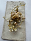 Antique French Wax Flower Bouquet, 19th Century Bridal or Mourning Keepsake