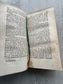 Antique French Book, 1700's Les Caracteres de La Bruyere