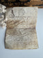 Antique French Vellum Document, Handwritten, Calligraphy, Royal Seal