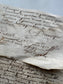 Antique French Handwritten Documents from the 18th Century
