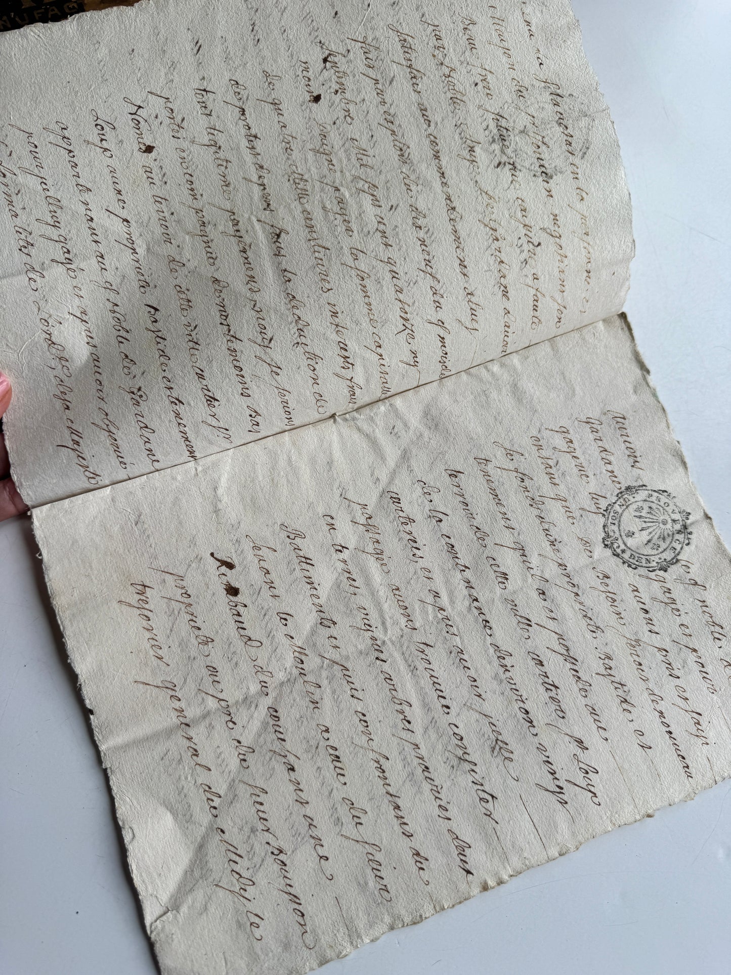 Antique 1700's French Legal Document, Provence Court Manuscript