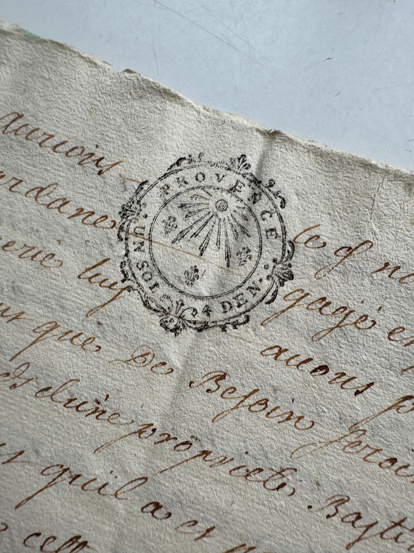 Antique 1700's French Legal Document, Provence Court Manuscript