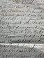 Antique French Document 1800's Elegant Script Handwriting, 4 Pages Paper Ephemera