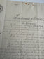 Antique French Documents, Early 1800's Handwritten Ephemera with Stamps and Seals