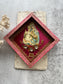 Antique Religious Reliquary Shadow Box, Virgin Mary & Christ Child