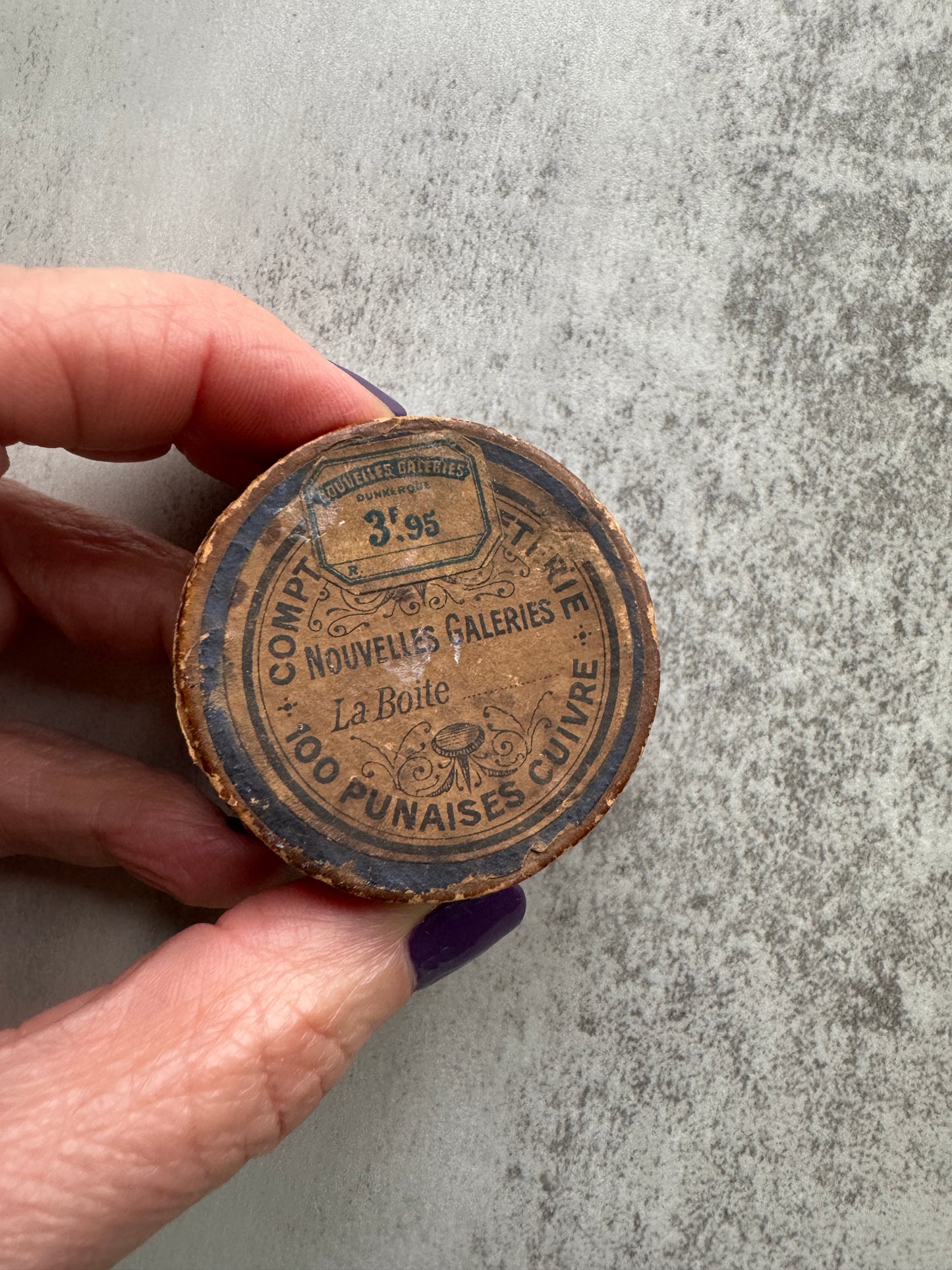 Antique French Tins, Set of 3 Apothecary Tins, Boxes