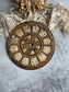 Antique Clock Face with Aged Patina and Elegant Details